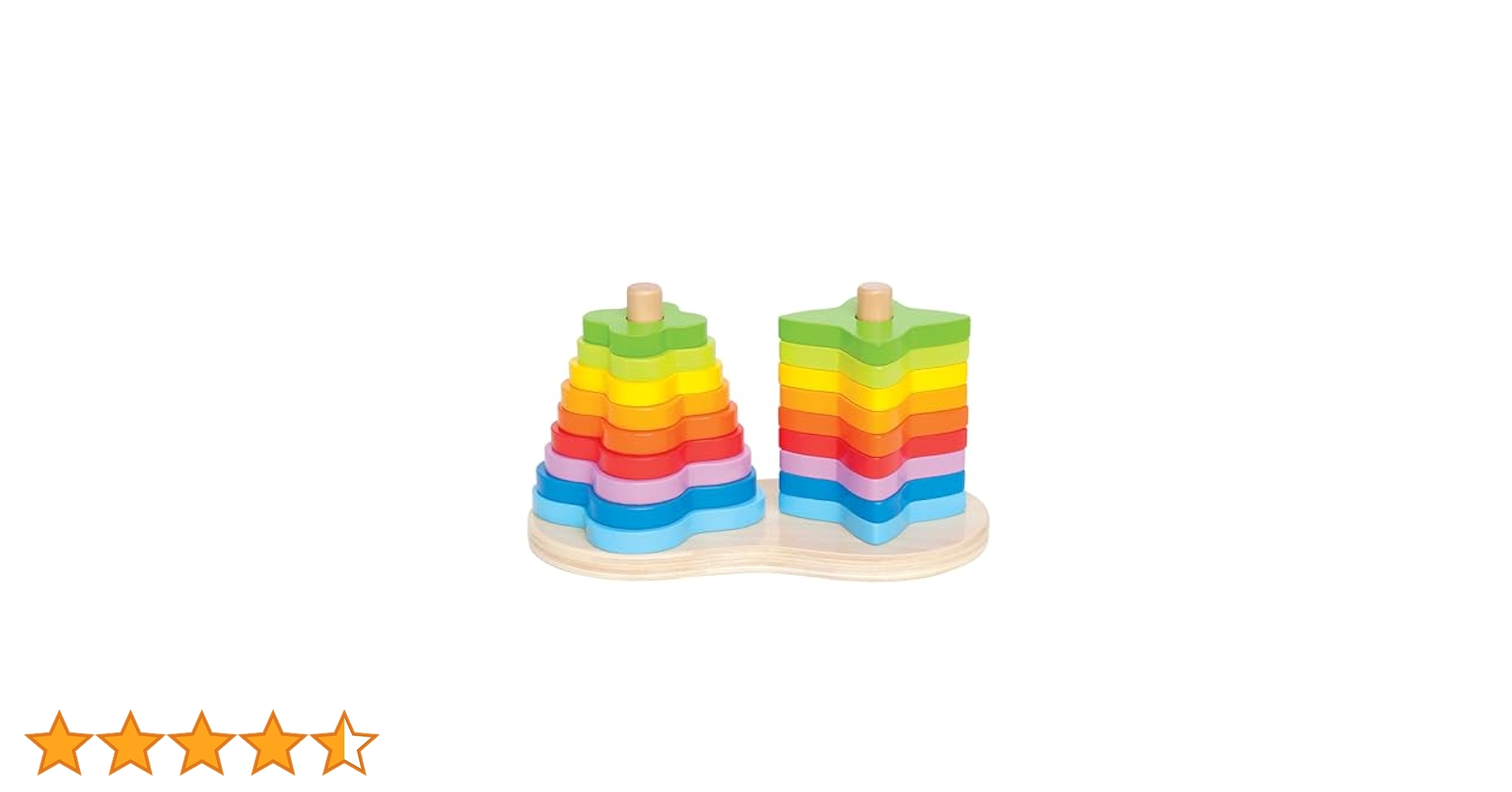 Amazon | Hape(ハペ) かさねてレインボー E0406 | はめこみ・形